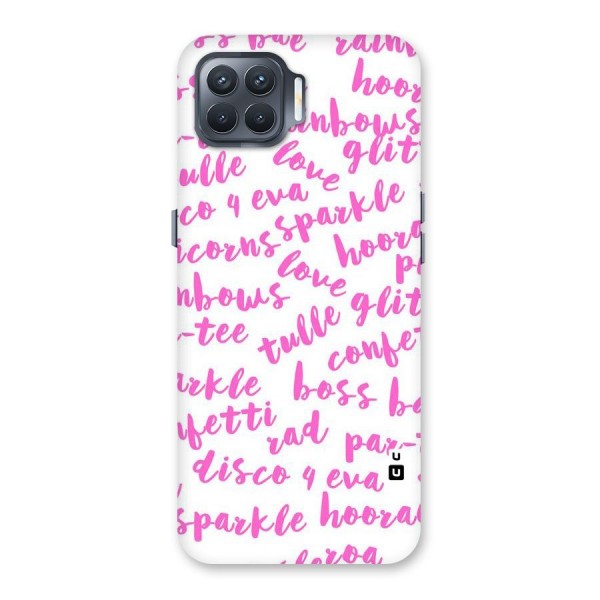 Sparkle Love Back Case for Oppo F17 Pro