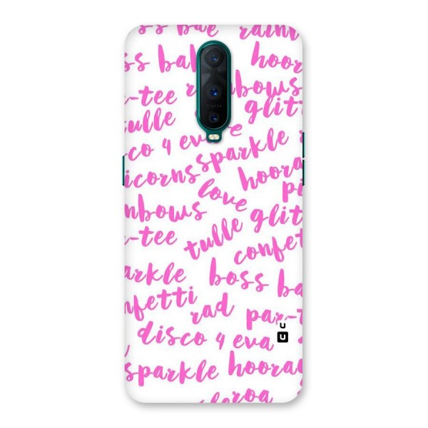 Sparkle Love Back Case for Oppo R17 Pro