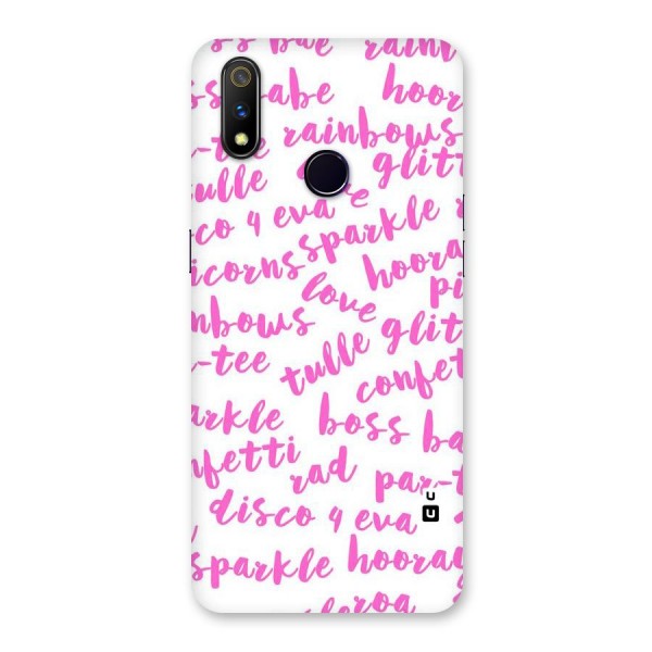 Sparkle Love Back Case for Realme 3 Pro