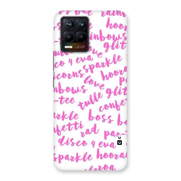 Sparkle Love Back Case for Realme 8