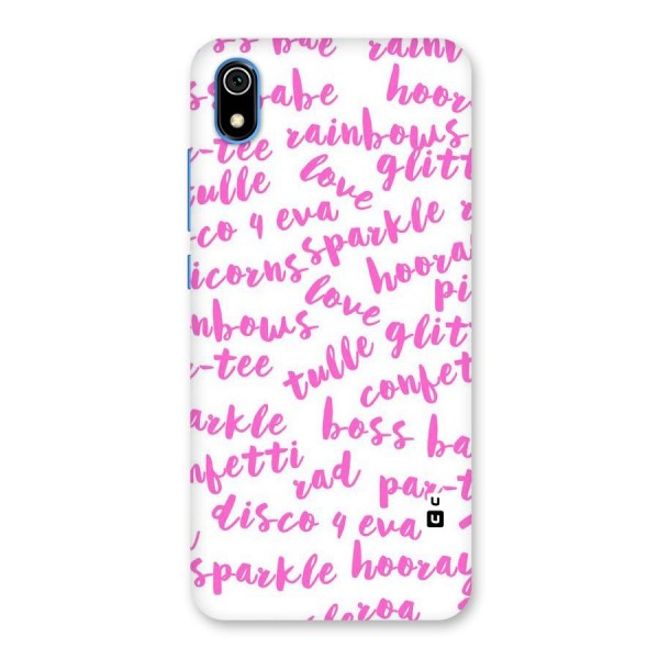 Sparkle Love Back Case for Redmi 7A