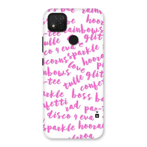 Sparkle Love Back Case for Redmi 9C