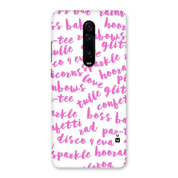 Sparkle Love Back Case for Redmi K20 Pro