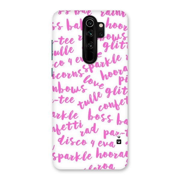 Sparkle Love Back Case for Redmi Note 8 Pro