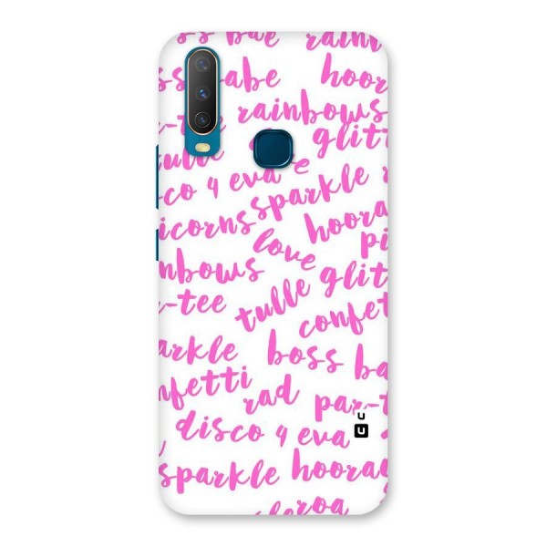 Sparkle Love Back Case for Vivo U10