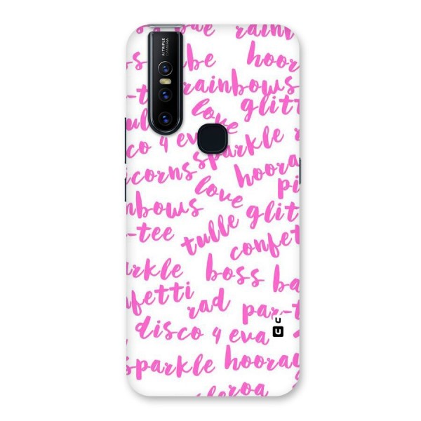 Sparkle Love Back Case for Vivo V15