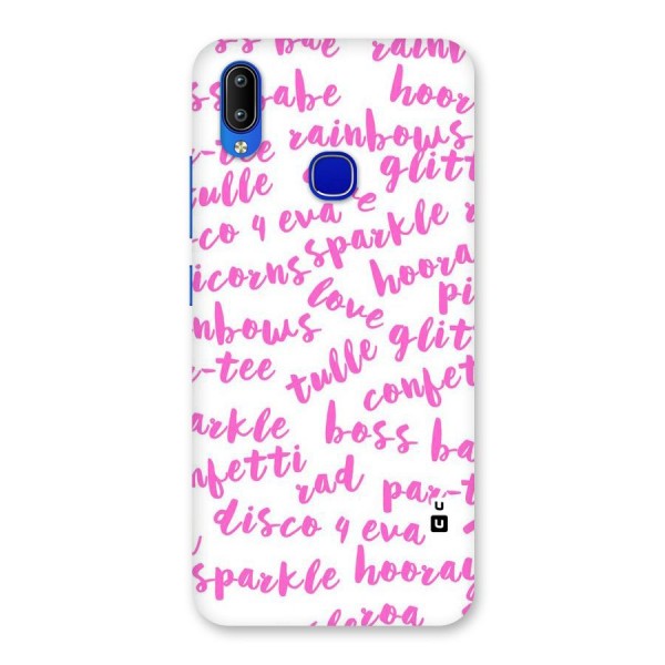 Sparkle Love Back Case for Vivo Y91