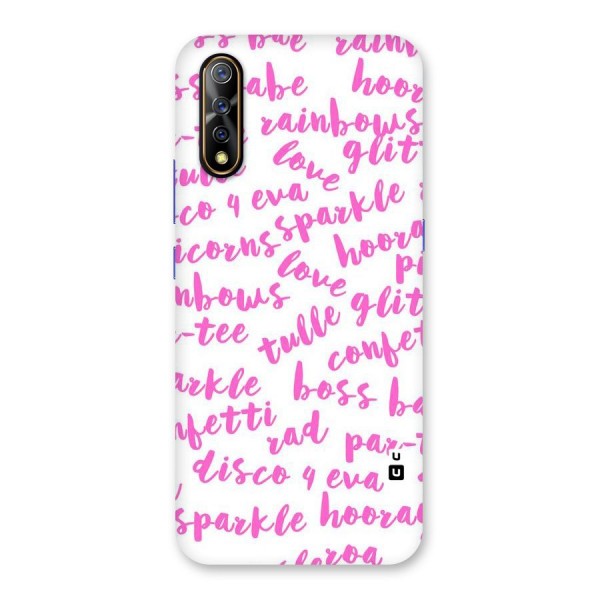 Sparkle Love Back Case for Vivo Z1x