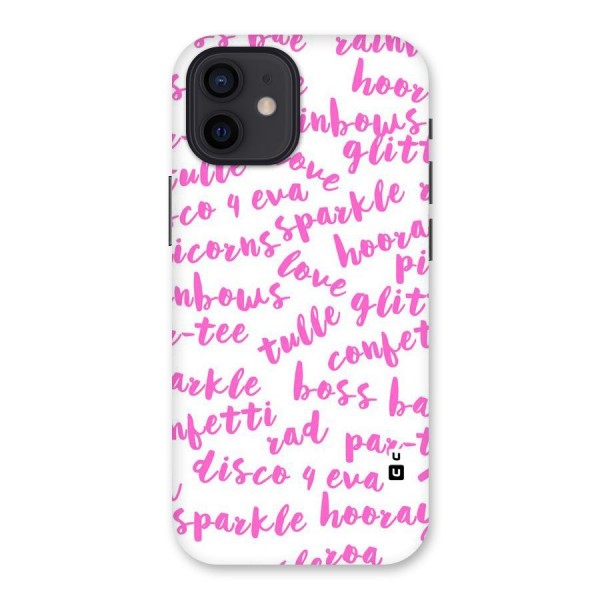 Sparkle Love Back Case for iPhone 12