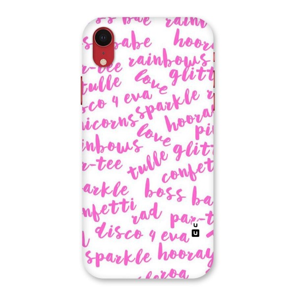 Sparkle Love Back Case for iPhone XR