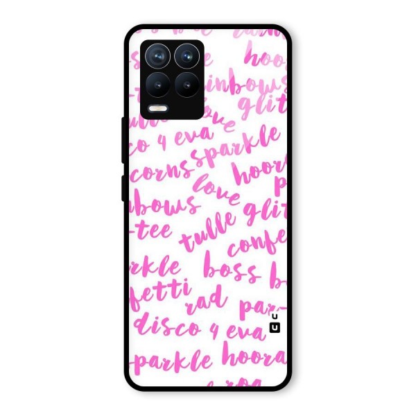 Sparkle Love Glass Back Case for Realme 8 Pro