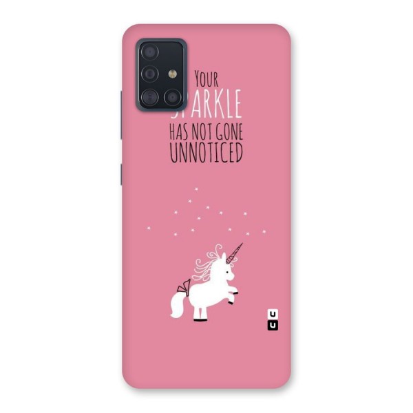 Sparkle Not Unnoticed Back Case for Galaxy A51