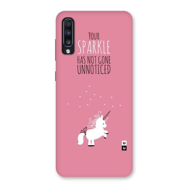 Sparkle Not Unnoticed Back Case for Galaxy A70