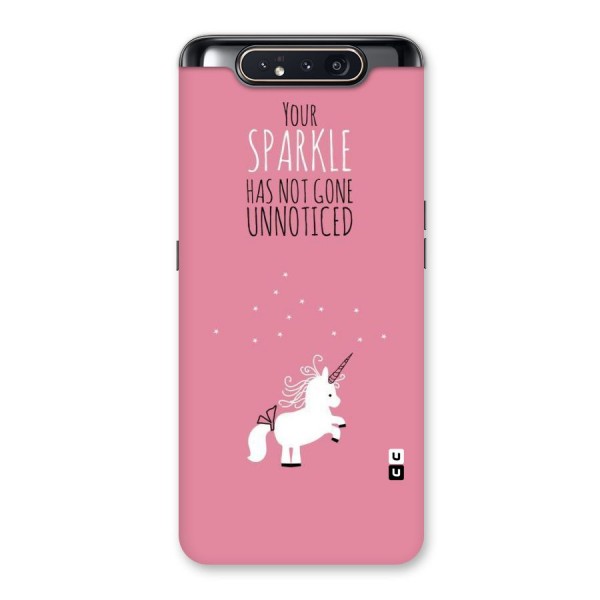 Sparkle Not Unnoticed Back Case for Galaxy A80