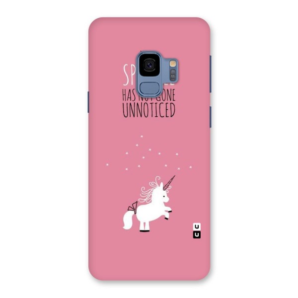 Sparkle Not Unnoticed Back Case for Galaxy S9