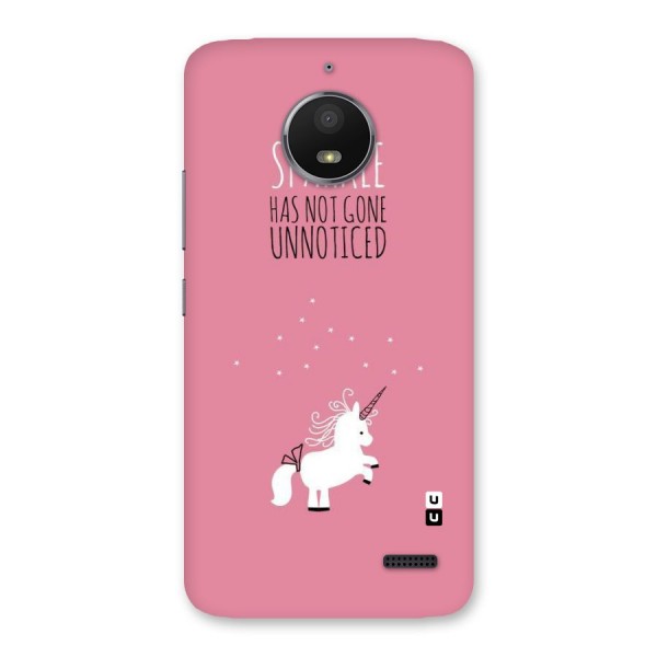 Sparkle Not Unnoticed Back Case for Moto E4