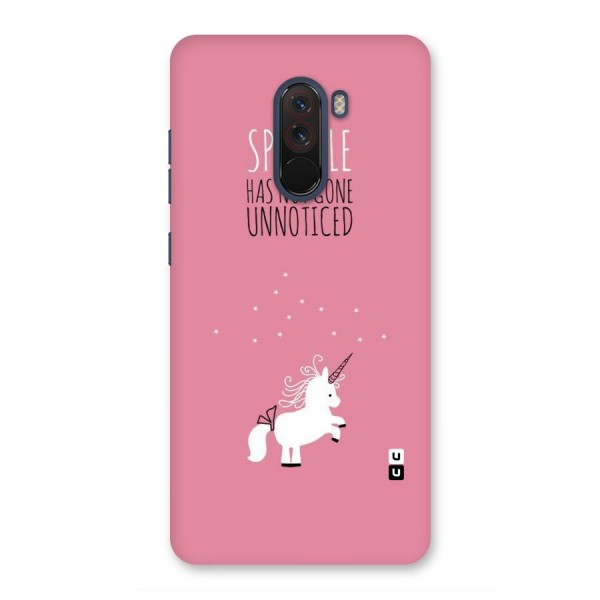 Sparkle Not Unnoticed Back Case for Poco F1