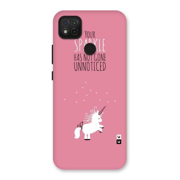 Sparkle Not Unnoticed Back Case for Redmi 9C