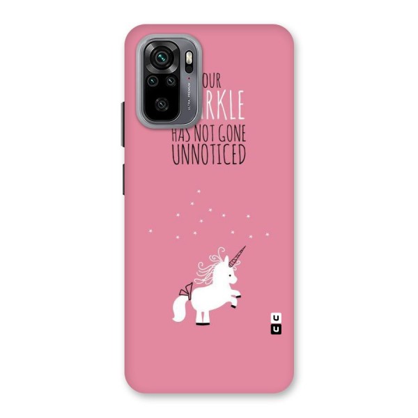 Sparkle Not Unnoticed Back Case for Redmi Note 10