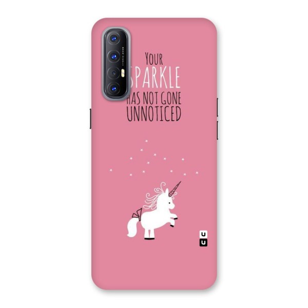 Sparkle Not Unnoticed Back Case for Reno3 Pro