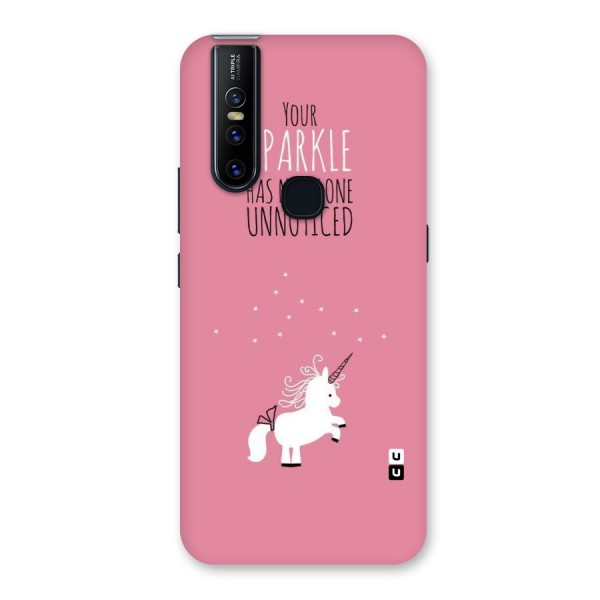 Sparkle Not Unnoticed Back Case for Vivo V15