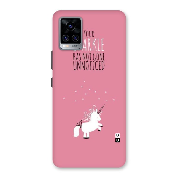 Sparkle Not Unnoticed Back Case for Vivo V20 Pro