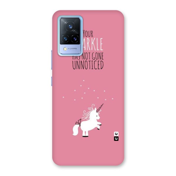 Sparkle Not Unnoticed Back Case for Vivo V21 5G