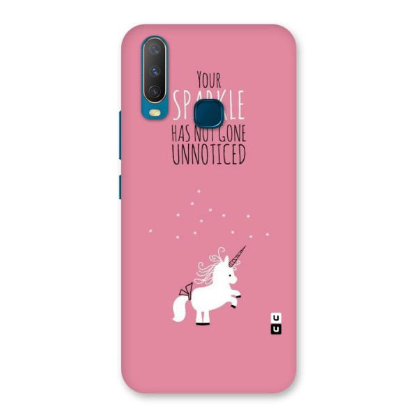 Sparkle Not Unnoticed Back Case for Vivo Y12