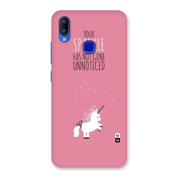 Sparkle Not Unnoticed Back Case for Vivo Y91