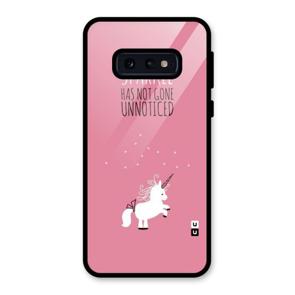 Sparkle Not Unnoticed Glass Back Case for Galaxy S10e