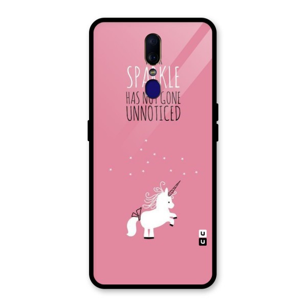 Sparkle Not Unnoticed Glass Back Case for Oppo F11