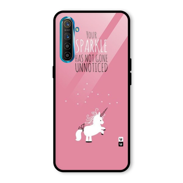 Sparkle Not Unnoticed Glass Back Case for Realme XT