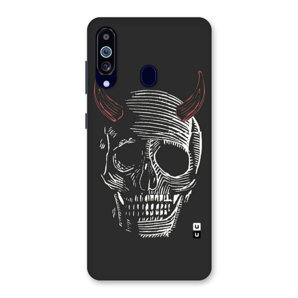 Spooky Face Back Case for Galaxy A60