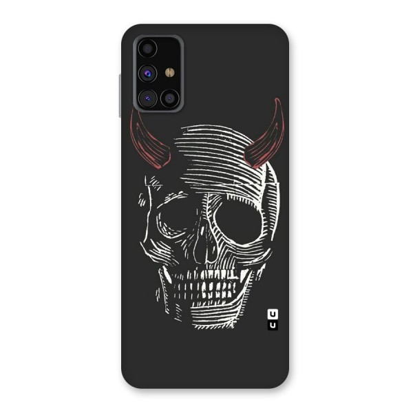 Spooky Face Back Case for Galaxy M31s