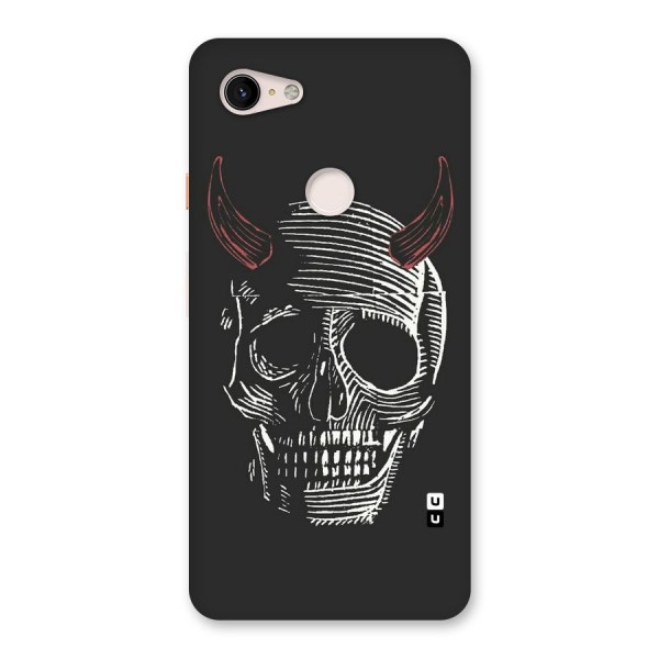 Spooky Face Back Case for Google Pixel 3 XL