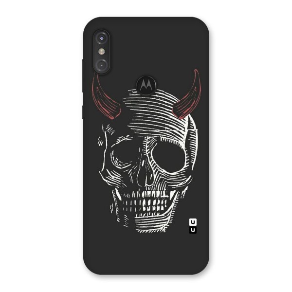 Spooky Face Back Case for Motorola One Power