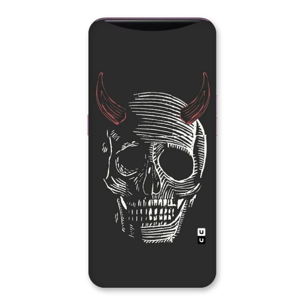 Spooky Face Back Case for Oppo Find X