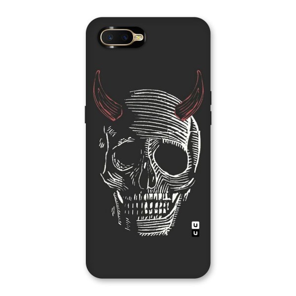 Spooky Face Back Case for Oppo K1