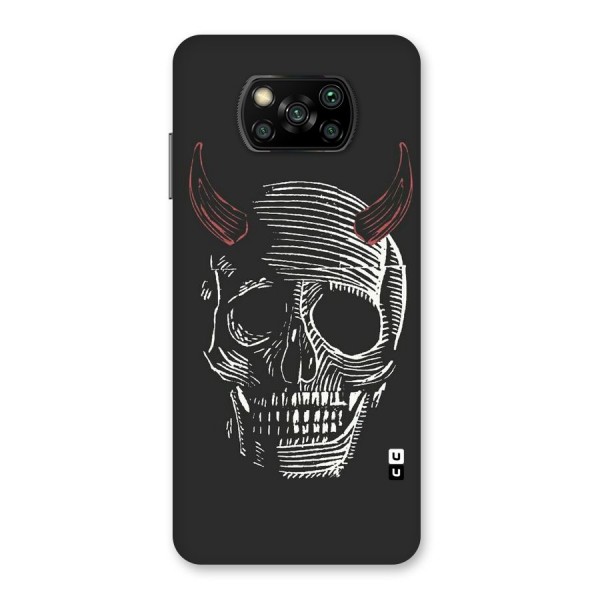 Spooky Face Back Case for Poco X3