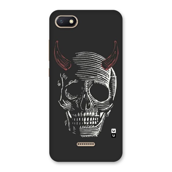 Spooky Face Back Case for Redmi 6A