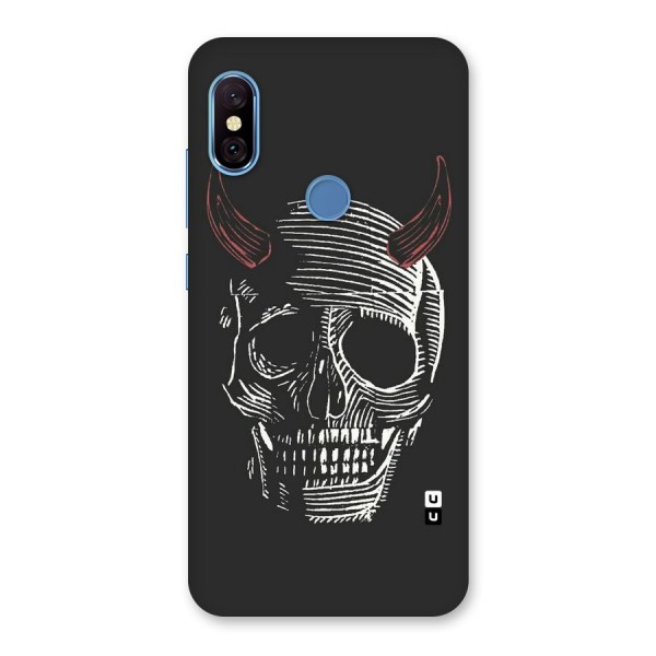 Spooky Face Back Case for Redmi Note 6 Pro