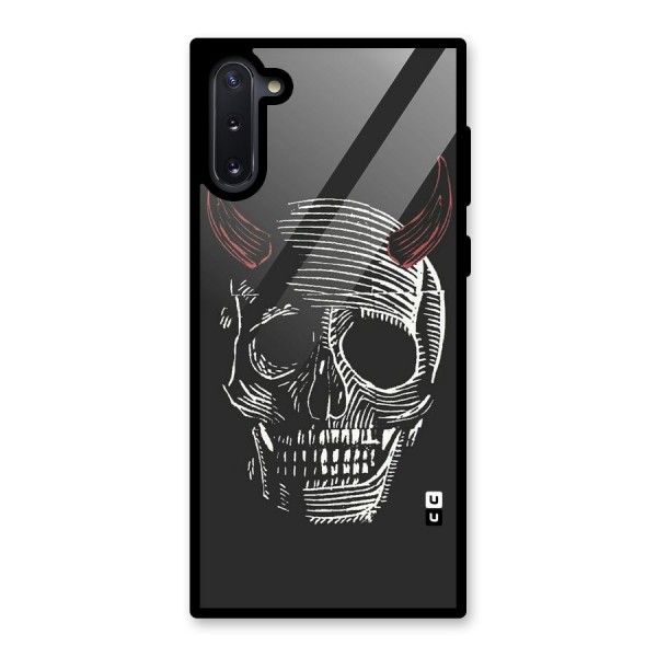 Spooky Face Glass Back Case for Galaxy Note 10