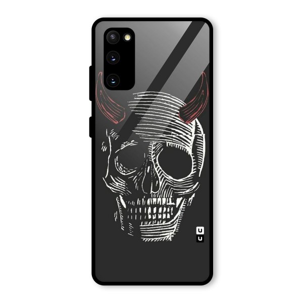 Spooky Face Glass Back Case for Galaxy S20 FE