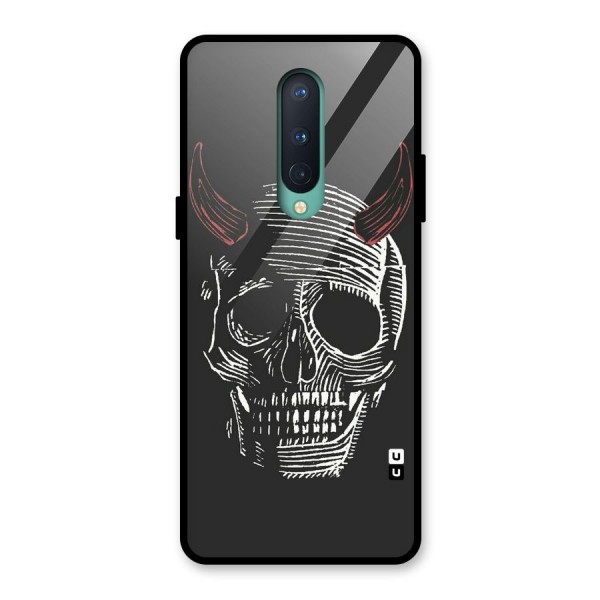 Spooky Face Glass Back Case for OnePlus 8