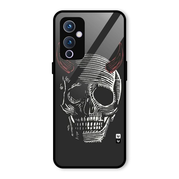 Spooky Face Glass Back Case for OnePlus 9