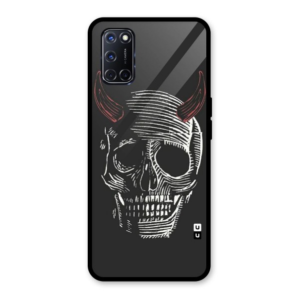 Spooky Face Glass Back Case for Oppo A52