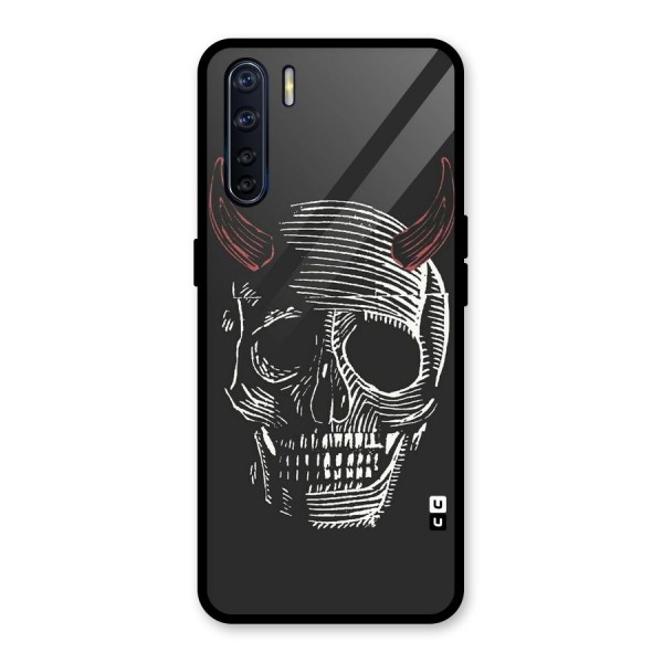 Spooky Face Glass Back Case for Oppo F15