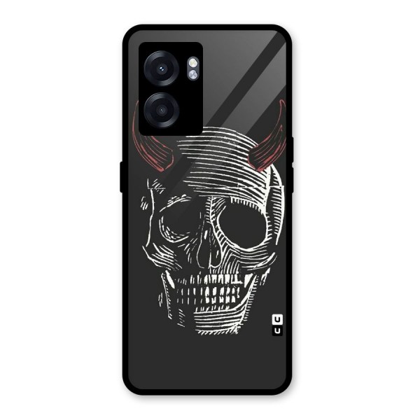 Spooky Face Glass Back Case for Oppo K10 (5G)