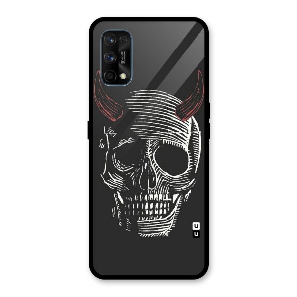 Spooky Face Glass Back Case for Realme 7 Pro