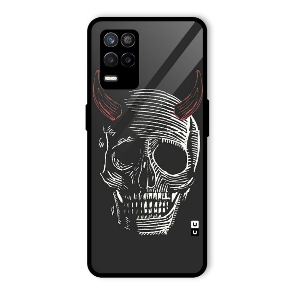 Spooky Face Glass Back Case for Realme 8 5G